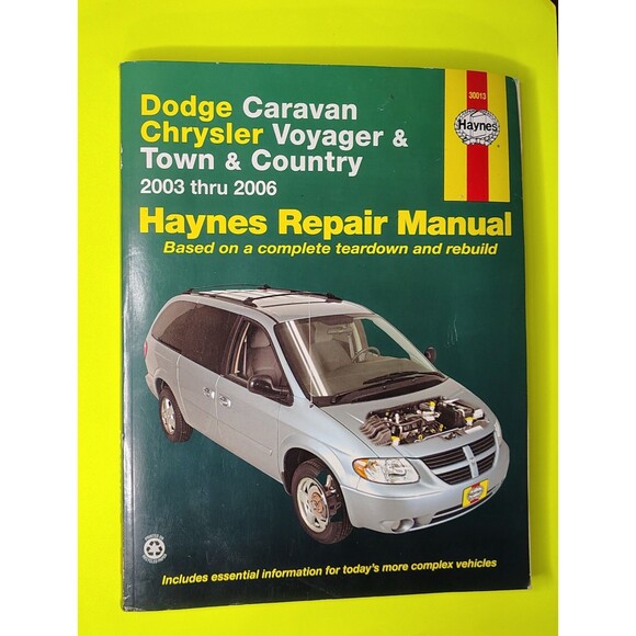 Haynes Repair Manual Dodge Caravan Chrysler Voyager Town & Country 2003–2006 Van - Picture 1 of 16